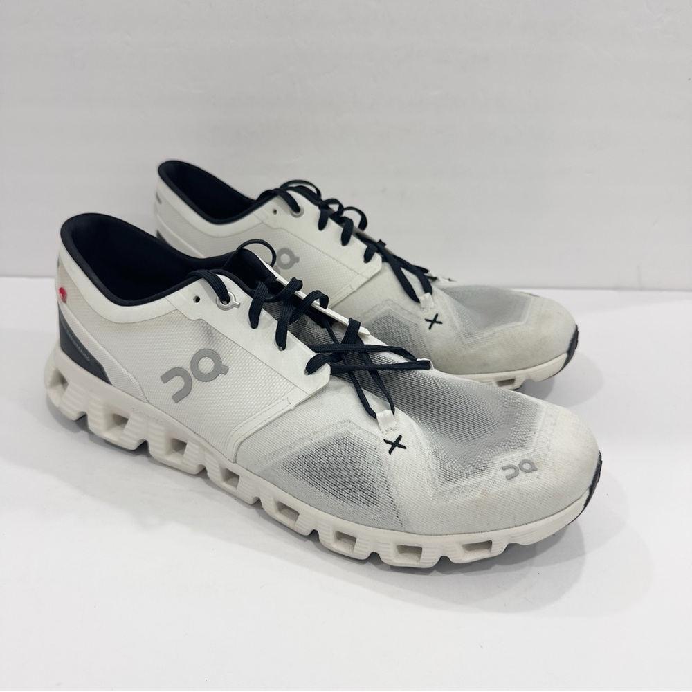 On Running Men's Athletic Shoes in White and Black